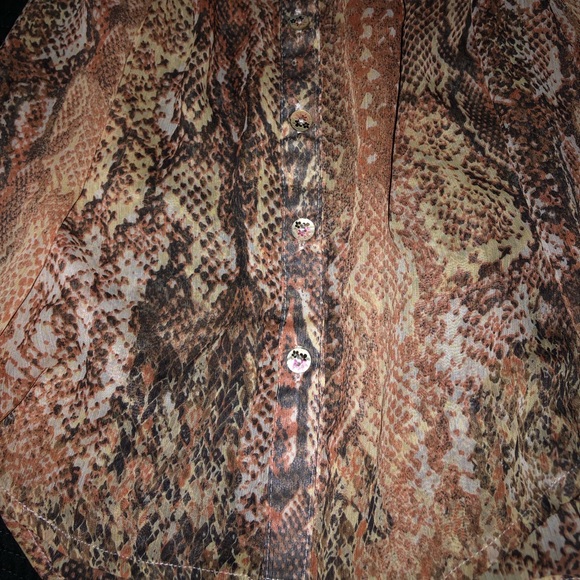 American Rag Sleeveless Tieback Button down blouse - Picture 4 of 7